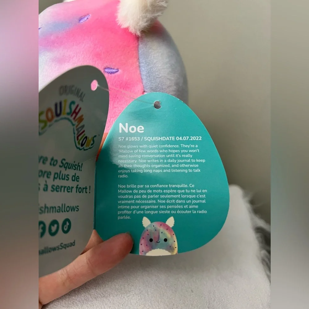 Noe Sea Life Squad Squishmallows tie dye